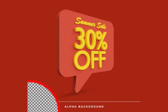 30% off Summer Sale Discount Offer Icon