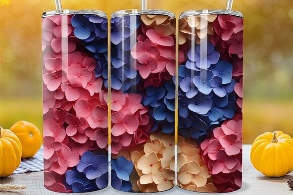 3D Hydrangea Tumbler: Spring Flower Design for Your Next Project