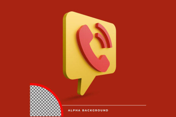 3D Rendering Call Icon: Dynamic Visuals for Modern Design
