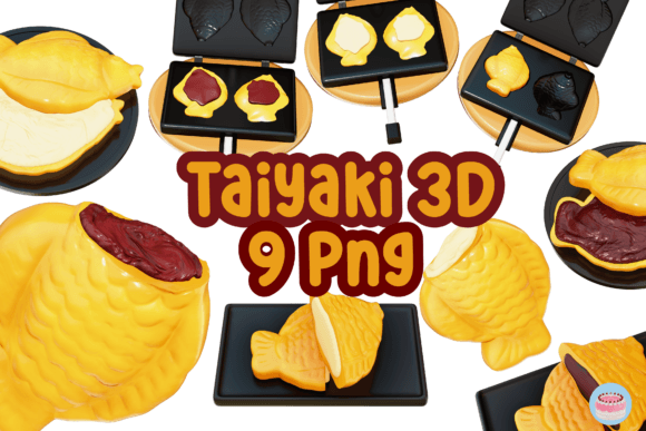 9 Taiyaki 3D PNG: Creative Assets for Your Projects