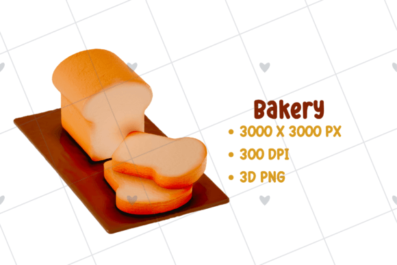 Bakery - Bread Loaf 3D PNG Clipart for Creative Projects