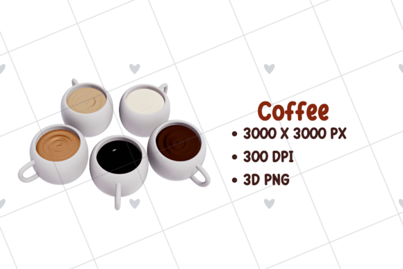 Coffee Shop 3D PNG Clipart for Creative Projects