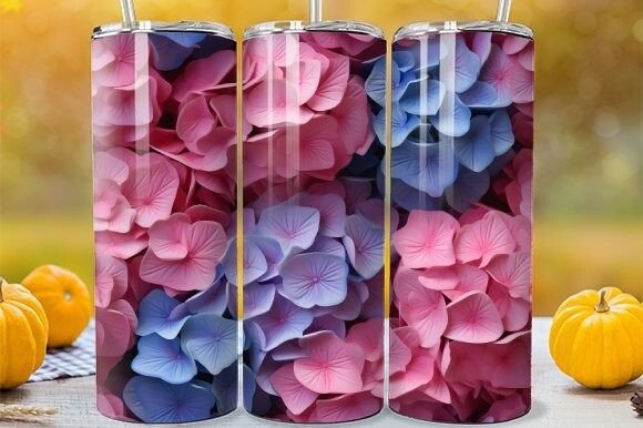Spring Hydrangea Tumbler: Digital Designs for Your Next Project